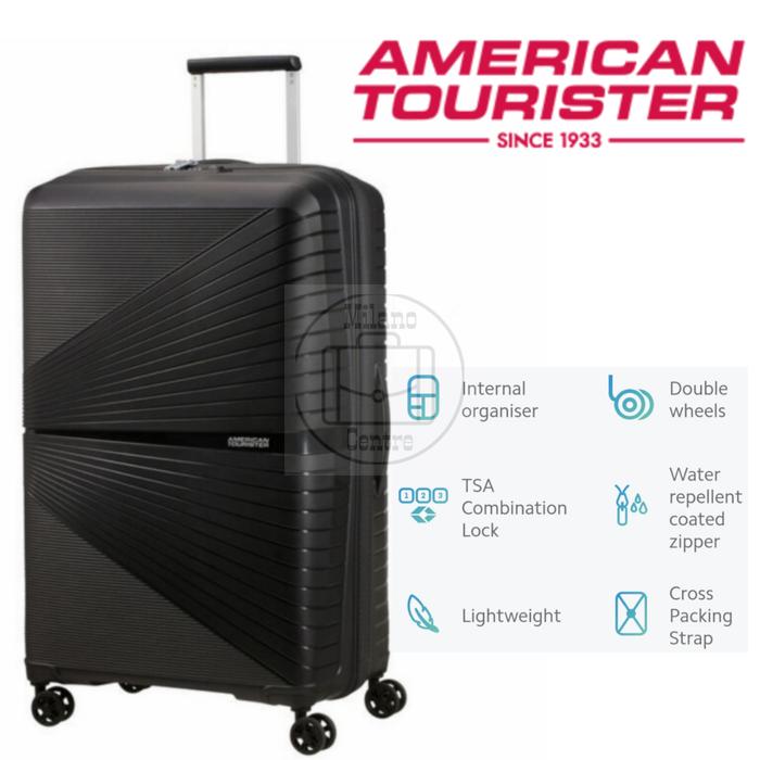 Gambar Koper American Tourister Airconic Hardcase Size 24inch 67Cm Medium - Black dari Milano Centre undefined Tokopedia