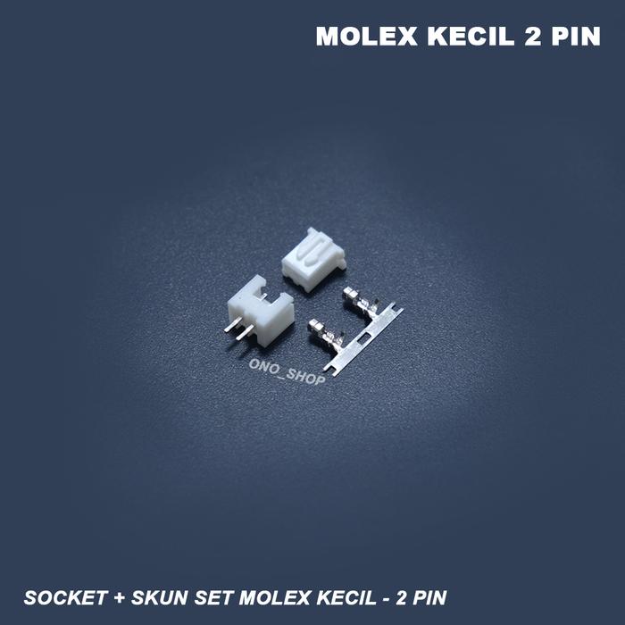 Gambar Socket + Skun Set Molex Kecil - 2 Pin dari Ono Shop undefined Tokopedia
