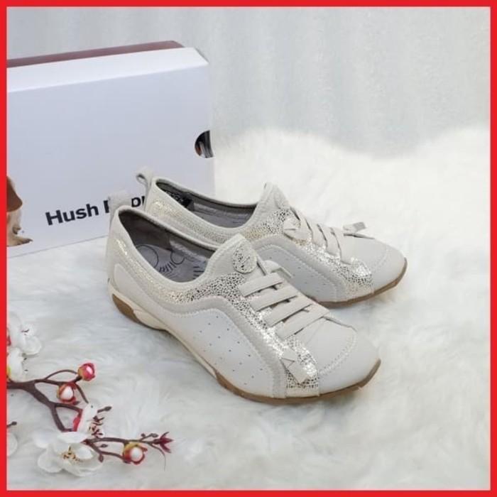SEPATU WANITA QUALIFY SERIES HUSH PUPPIES SNEAKERS WHITE GOLD