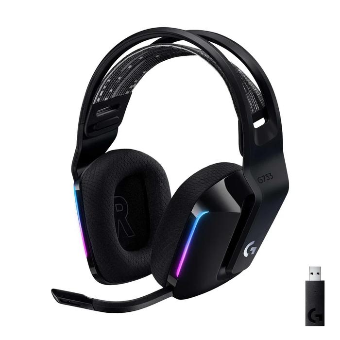 Gambar Logitech G733 Lightspeed Ultra Lightweight Wireless Gaming Headset - Hitam dari DextMall undefined Tokopedia