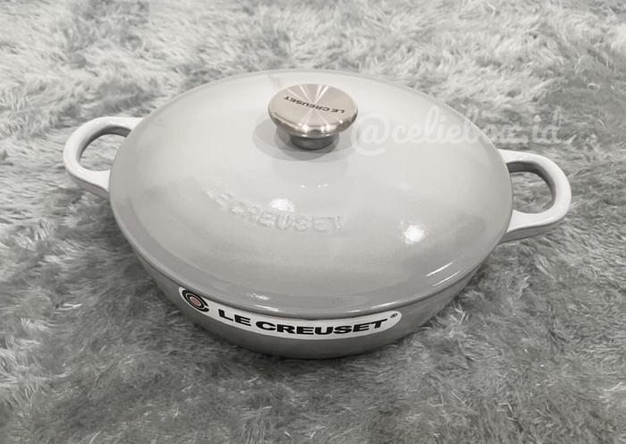 Gambar Le creuset original MARMITE / SOUP POT 22cm 2.6L (banyak warna) - Mistgrey dari Celiebox undefined Tokopedia