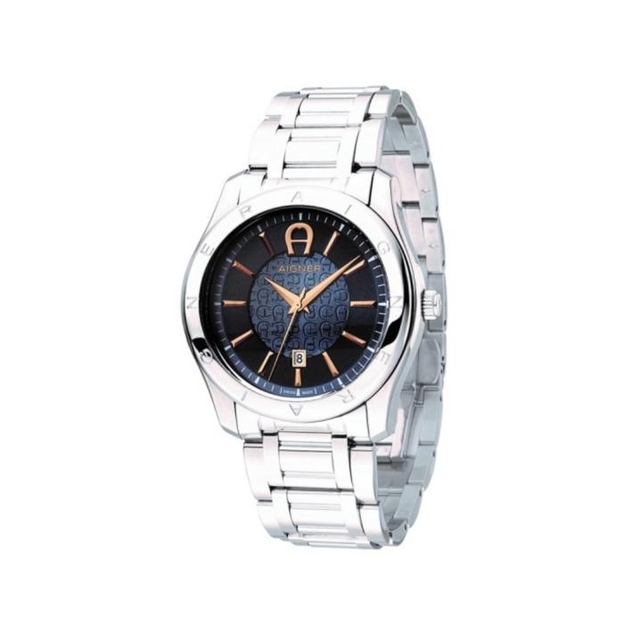 Jual Aigner lazio M-A32190DH Gents dia 42mm silver blue jam tangan