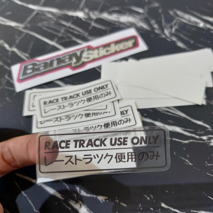 Jual STICKER RACE TRACKNUSE ONLY JAPAN TRANSPARAN - Hitam - Jakarta ...