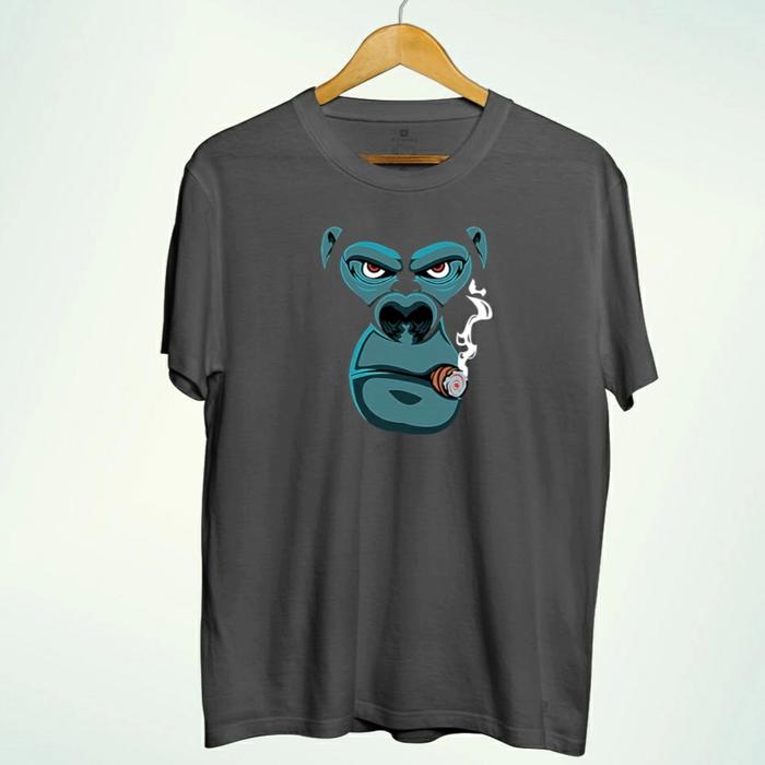 Gambar Kaos unik pria jumbo bigsize t shirt big size cowok distro kekinian - abu tua, M dari kaos gede undefined Tokopedia