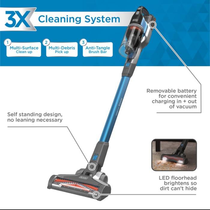 Gambar Mesin Vacuum Cleaner Cordless Black Decker BSV2020G 20V Stick Baterai dari Kemilau Tools undefined Tokopedia