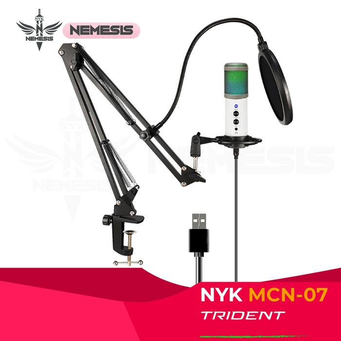 Gambar Microphone Condenser Audio NYK Nemesis MCN-07 TRIDENT - Putih dari ptic Kota Semarang Tokopedia