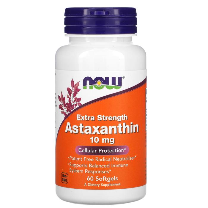 Gambar NOW Foods Astaxanthin 10 mg 60 Softgels - 10 MG ISI 60 dari Optik Mata undefined Tokopedia