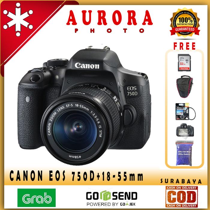canon eos 750d kit 18 55mm is stm Unit Saja