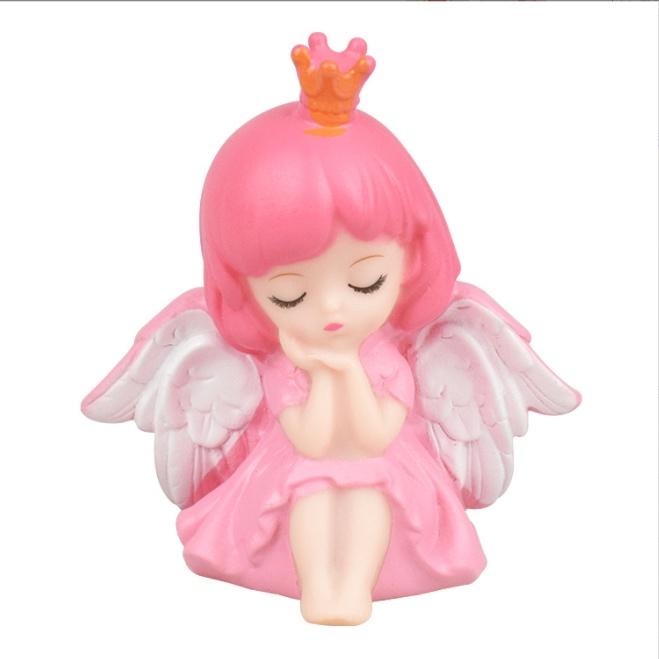 Gambar Topper Cake Angel in Pink and Purple / Hiasan Kue Malaikat - Angel Pink dari Vania Es Store undefined Tokopedia