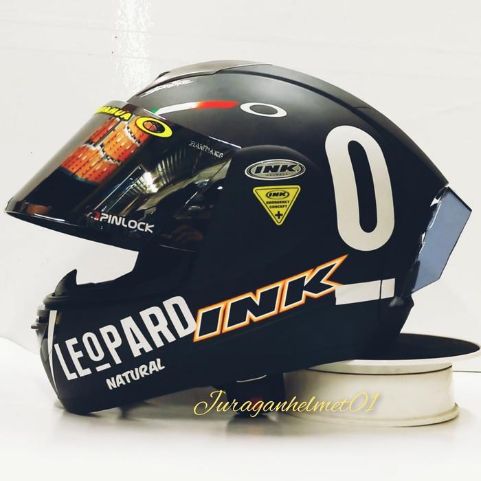 Gambar helm full face ink cl max paket ganteng black doff leopard - hitam Doff, XL dari juraganhelmet01 undefined Tokopedia