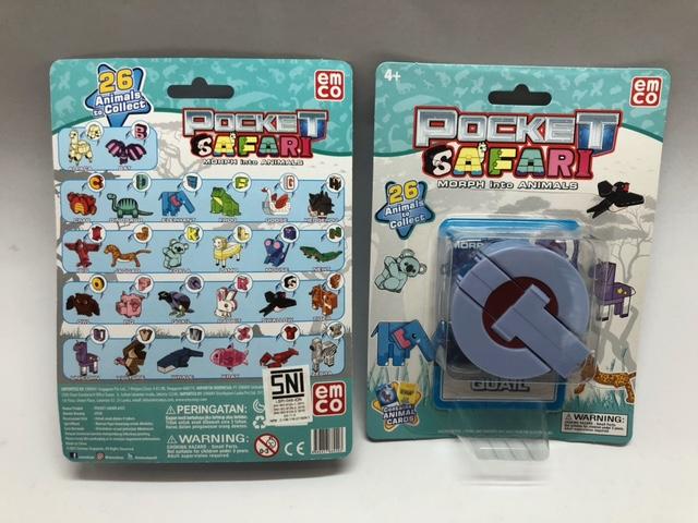 Gambar Emco Pocket Safari / Huruf bisa transformasi menjadi binatang - Q - Quail dari Hacca undefined Tokopedia