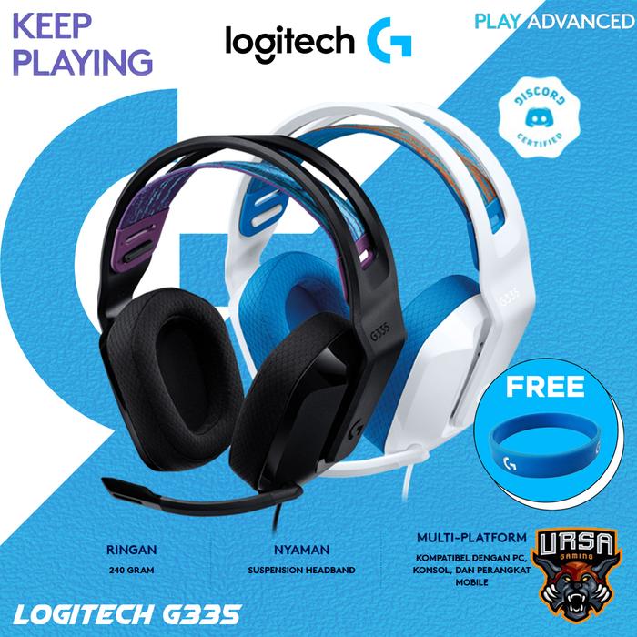 Logitech G335 untuk Gamers Remaja dan Wanita
