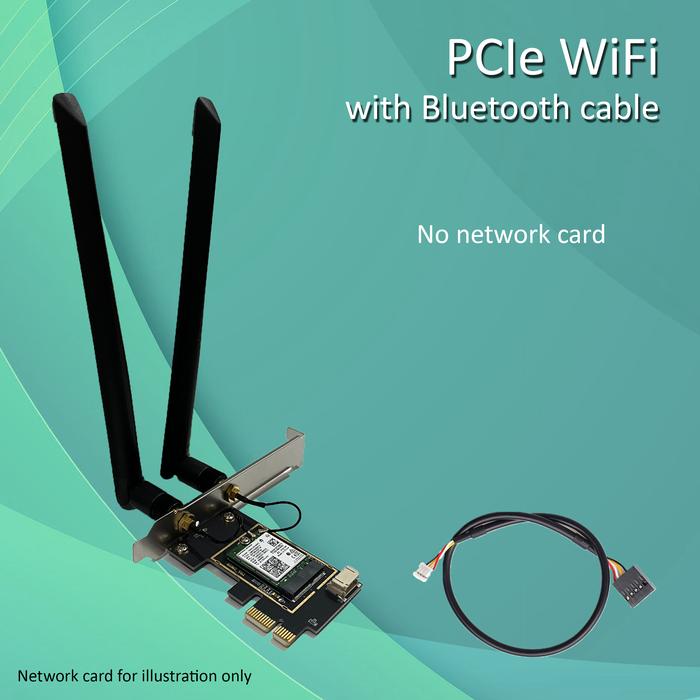 Gambar PCIe x1 WiFi M.2 NGFF Wireless Card Set Bluetooth Adapter PCI Express - Adapter Only, Standard dari Plushy Store undefined Tokopedia
