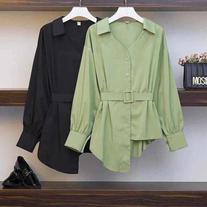 Gambar Tunik Lydora/Kemeja Tunik Bahan Shakila Import (J) - Green Tea, polos dari Berkat Cipta Anugrah undefined Tokopedia