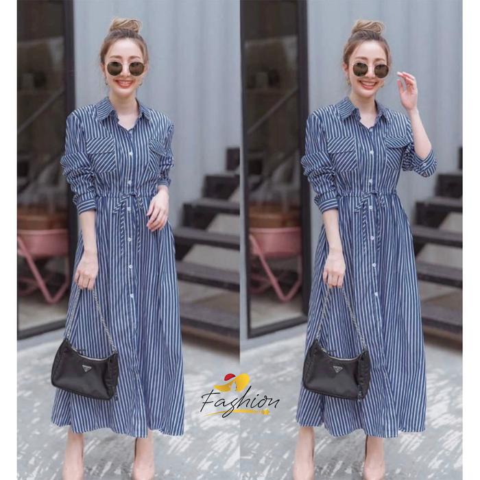 Gambar DRESS PAKAIAN WANITA MAXI GAMIS TWOPOCKET TURKISH | X1120 - Turkish dari Fashionstar_jkt88 undefined 3 Tokopedia