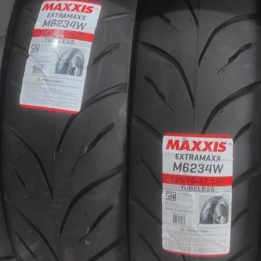 Gambar Ban Maxxis Extramaxx M6234w 120/70-17 Tubeless dari Malang Bikers Shop undefined Tokopedia