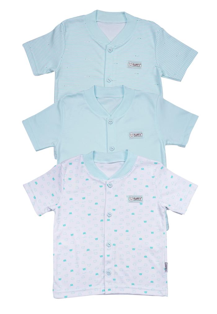 Gambar FLUFFY Baju Anak Lengan Pendek HIJAU (Isi 3Pcs) BDX HJU 1/2/3 - 12-18 Bulan dari Fluffy Baby Store undefined Tokopedia