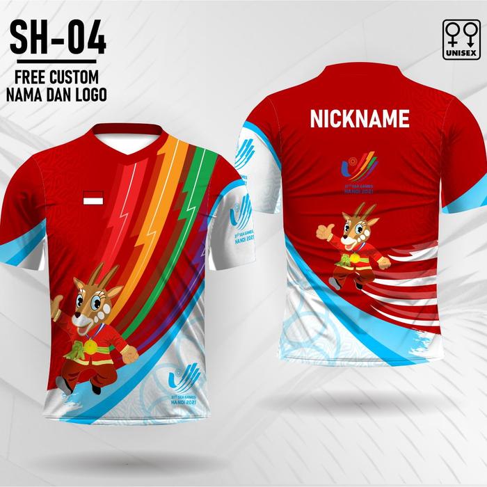 Gambar baju sea games hanoi jersey sea games vietnam - Merah, size 4 dari BK KAOS JAYA undefined Tokopedia