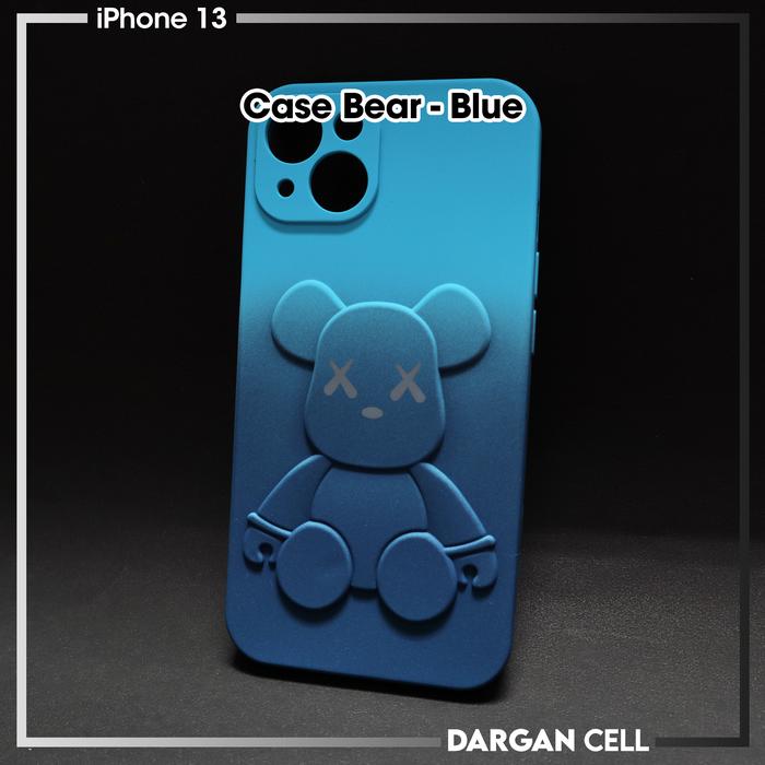 Gambar CASE BEAR FOR IPHONE 13 - BLUE dari Dargan Cell undefined Tokopedia