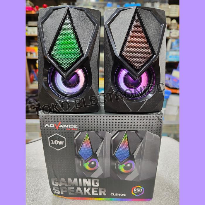 Gambar Speaker Komputer Gaming RGB Led CLS-106 Advance dari Toko Electronicc undefined Tokopedia