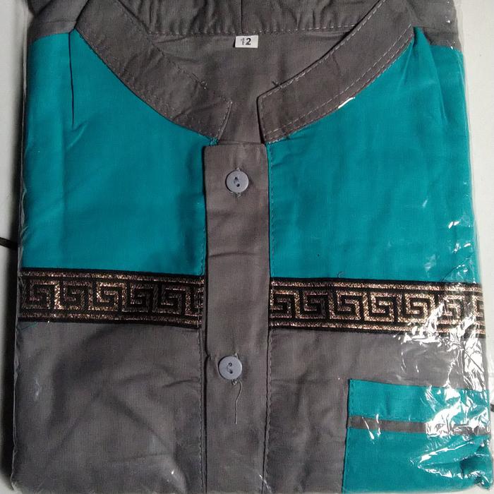 Gambar setelan baju Koko anak laki laki 3 4 5 6 7 8 9 10 11 12 tahun - navy, 13-14 tahun dari sobat pediaku undefined 4 Tokopedia