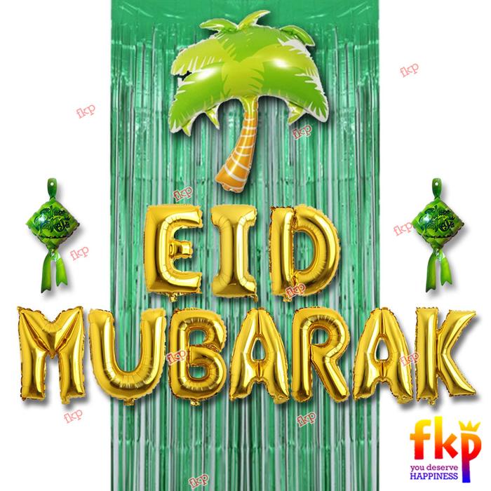 Gambar FUN KIDS PARTY Paket Dekorasi Idul Fitri Eid Mubarak Pohon Kurma - Hijau dari FKP Store undefined Tokopedia