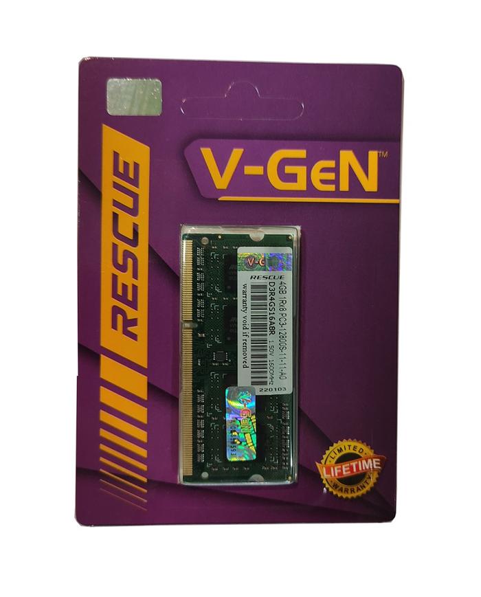 Gambar V-GeN RAM SODimm DDR3/DDR3L 4GB 12800 RESCUE - Memory RAM Laptop VGEN - STANDART dari V-GeN Indonesia Official Store undefined Tokopedia