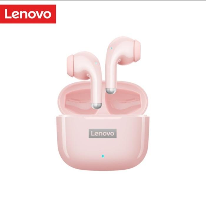 Gambar Lenovo LP40 TWS True Wireless Bluetooth Earphone Mini Earbuds - Merah Muda dari Daily Ways undefined Tokopedia