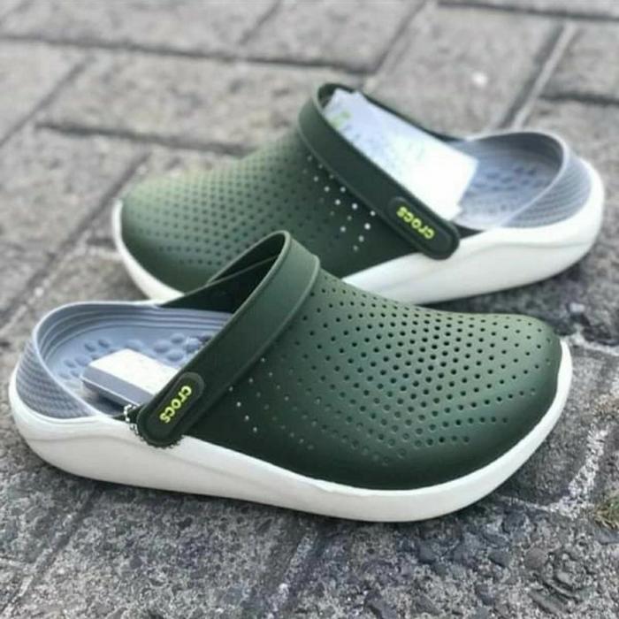 Gambar Sandal CROCS Literide Pria Wanita, Original / Sendal Import - Green-Abu2, 11 dari Naita's Store undefined Tokopedia