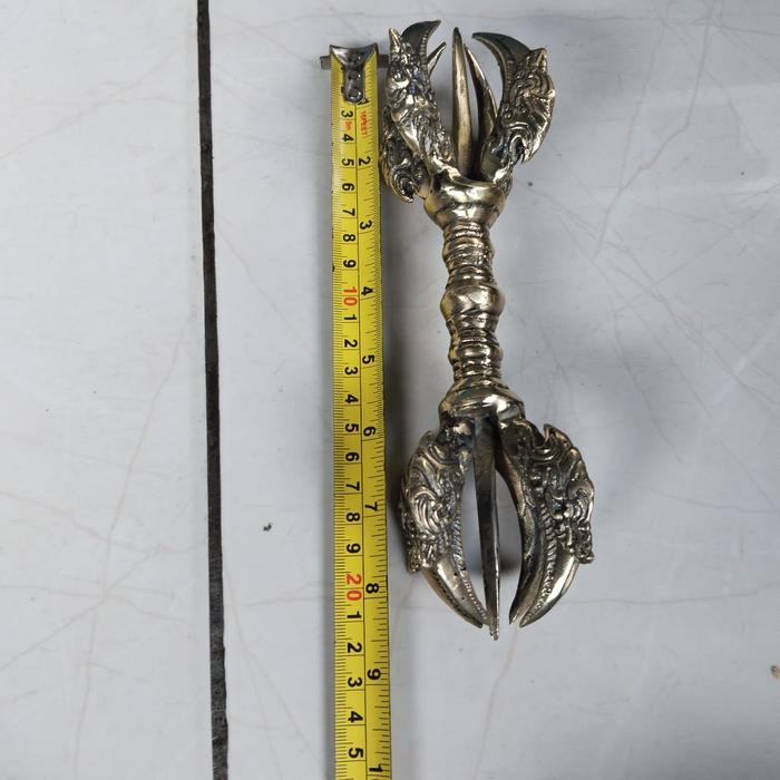 Gambar Bajra Vajra Pusaka Dewa Siwa Kuningan Ukuran Kecil dari Griya Pusaka Leluhur_NEW undefined Tokopedia