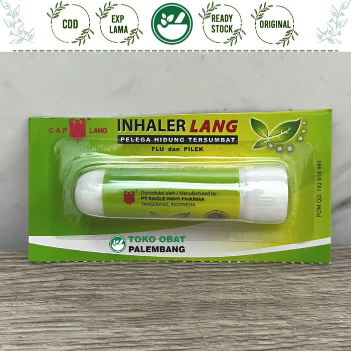 Gambar LANG INHALER PELEGA HIDUNG TERSUMBAT INHALER CAP LANG FLU DAN PILEK dari Toko Obat Palembang Bandung undefined Tokopedia