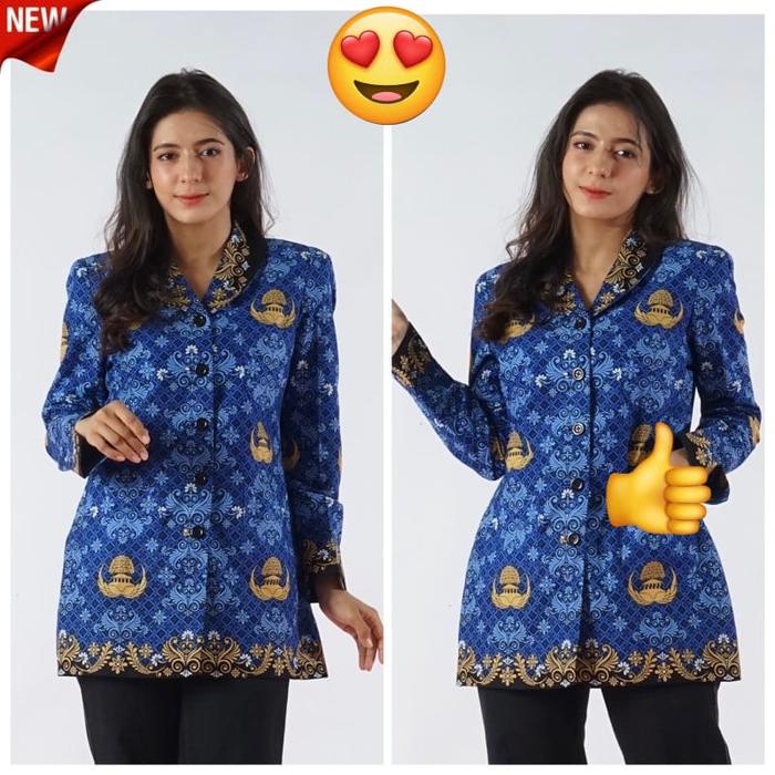 Gambar Baju Korpri Terbaru - korpri WANITA, Jumbo XXXL dari Brand Bandung undefined Tokopedia