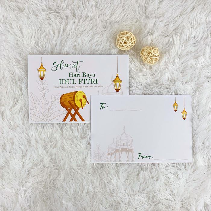 Gambar Kartu Ucapan Custom (Request Tulis Tangan) Greeting Card Gift Card - Kartu Lebaran dari cerahnian undefined Tokopedia
