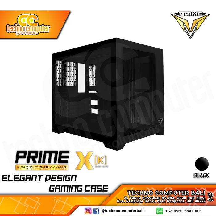 Gambar CASING PRIME GAMING X-[K] - ATX Gaming Case - Hitam dari Techno Computer Bali undefined Tokopedia