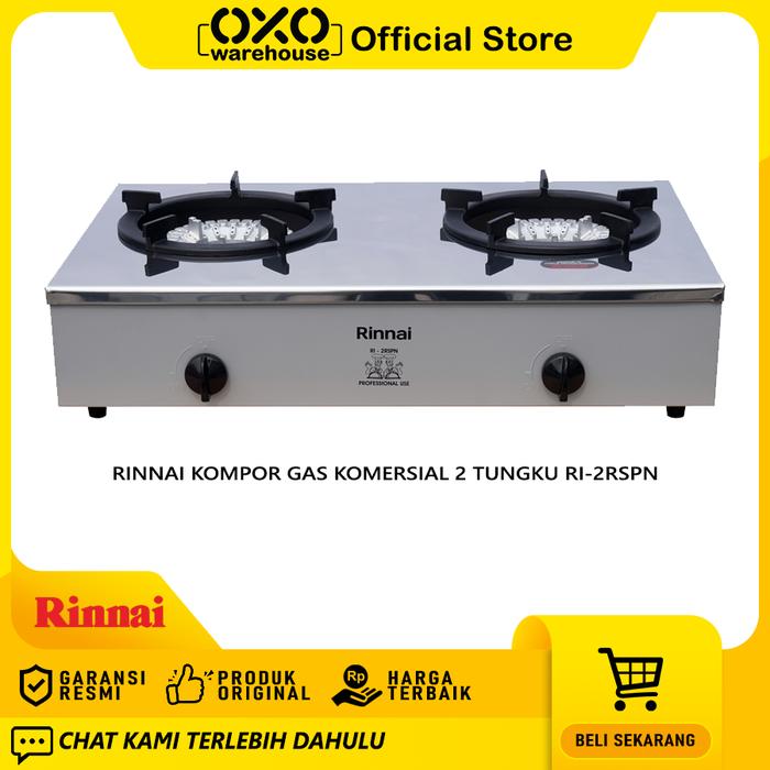 Jual KOMPOR GAS KOMERSIAL RINNAI 2 TUNGKU RI-2RSPN RI 2RSP N HOTEL CAFE -  Kab. Sukabumi - Oxo Warehouse | Tokopedia