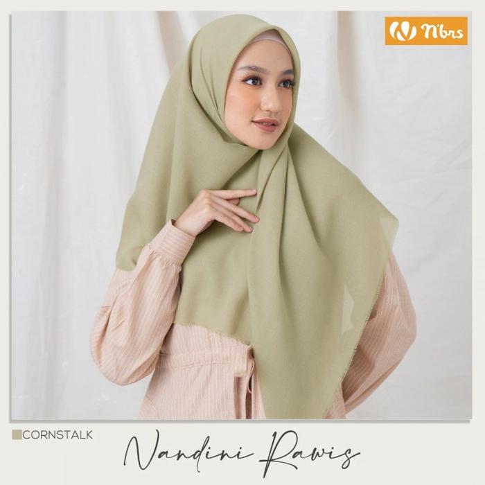 Gambar Nibras Hijab Nandini Rawis Warna Coklat Taupe Kerudung Segi Empat Adem - Cornstalk dari Hibban Online Shop undefined Tokopedia