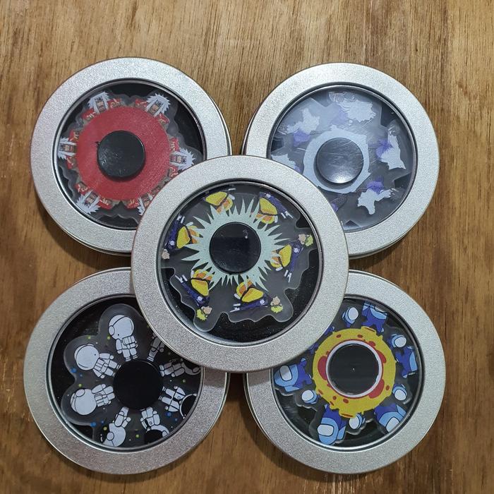 Gambar Fidget Spinner Diamond Besi Gold Red. Hand Spinner Fidget Toys - Spiner3D Kaleng dari Value Acc undefined Tokopedia