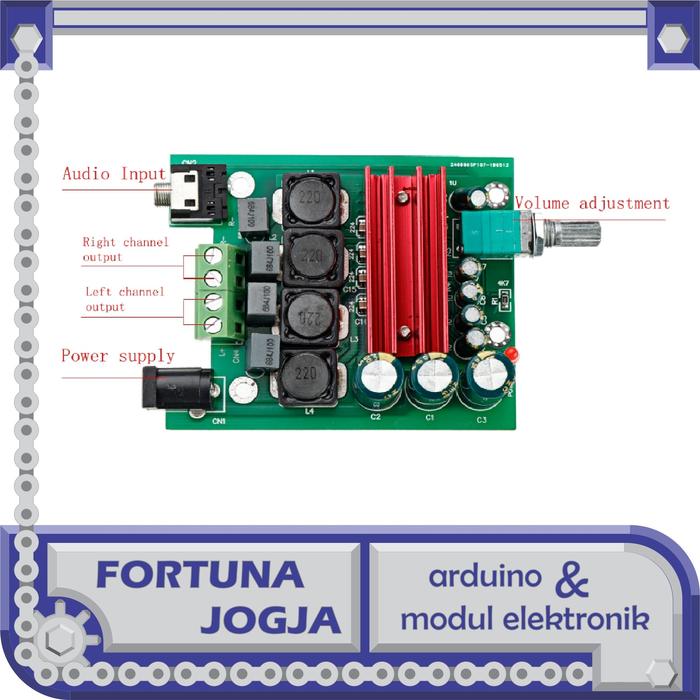 Gambar TPA3116D2 Stereo 2x50W Hifi Digital Amplifier Class D dari Fortuna Jogja undefined Tokopedia