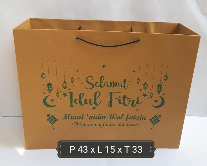 Gambar Paper bag idul fitri ukuran Besar 12pc - Jumbo coklat dari DekorasiSurabaya undefined Tokopedia