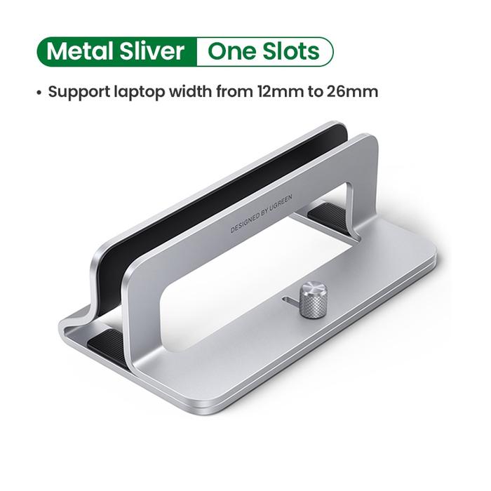 Gambar Ugreen Adjustable Aluminium Vertical Laptop Stand Holder - 1 Slot dari PENTA-MART undefined Tokopedia