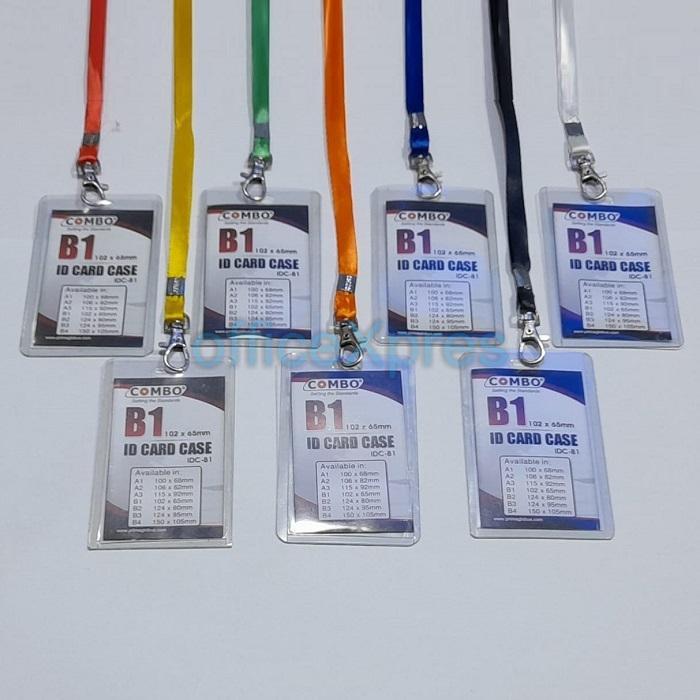 Gambar Card Holder / Name Tag Colour / Kartu Casing ID Card / Tanda Pengenal - kning metalhook dari officeXpres undefined Tokopedia