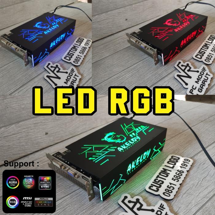 Gambar VGA COVER LED RGB/ARGB SYNC MOBO CUSTOM LOGO - RGB STANDAR dari MODIF AKRILIK GARUT undefined Tokopedia