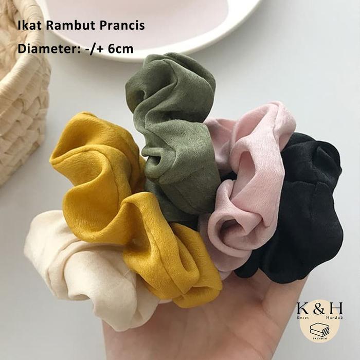 Gambar Ikat Ikatan Rambut Cepol Scrunchie Prancis Aesthetic Premium KH Shop - Aesthetic dari Keset Handuk Premium - KH Shop undefined Tokopedia