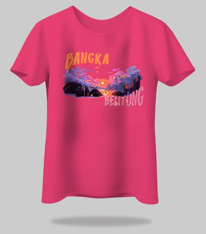 Gambar Kaos Bangka Belitung - Neon Pink, M dari tworld.co undefined Tokopedia