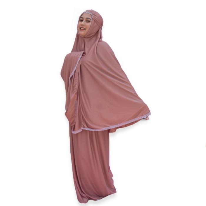 Gambar Mukena Traveling Dewasa Mukena Travel Mukenah Murah Mukenah Renda - Peach dari AchillesCollection undefined Tokopedia