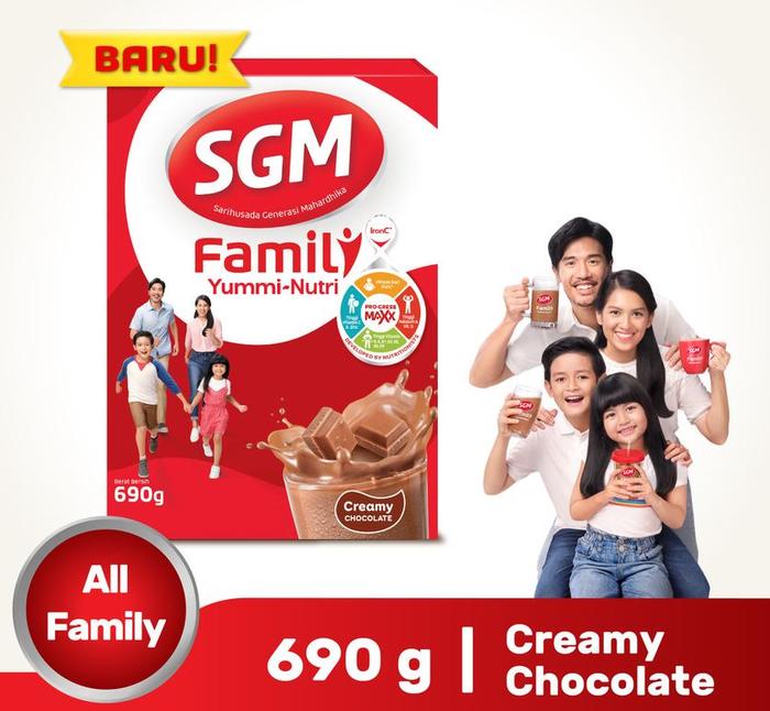 Gambar SGM Family Yummi Nutri Creamy CHOCOLATE Susu Keluarga 690 gr dari Toko Oneway - Cabang undefined Tokopedia