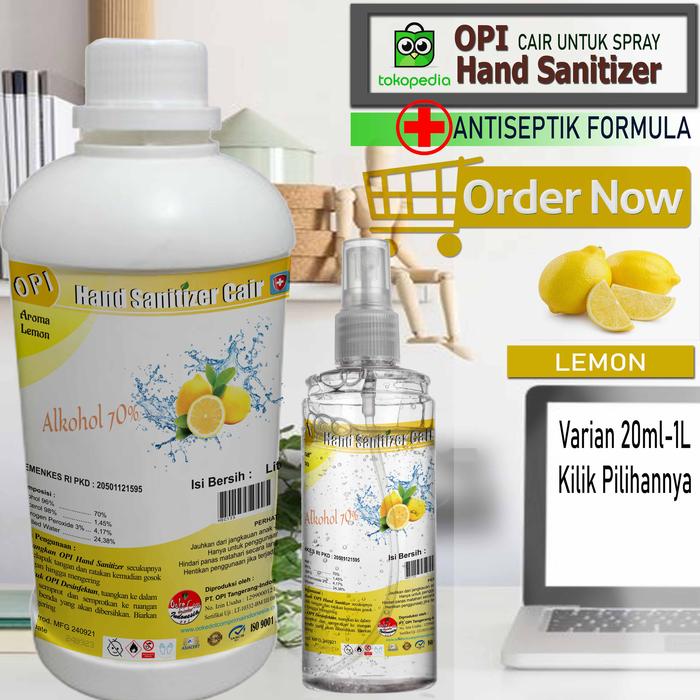 Gambar Hand Sanitizer 5 Liter Cair Bonus Pocket Bottle spray (Card Bottle) KOD.OSB-HS50 - lemon, 1 Liter dari Oke Sabun1 undefined Tokopedia