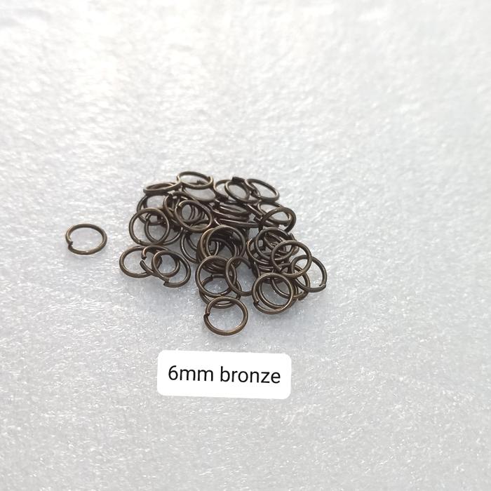 Gambar Jump Ring / Ring Kecil 6 mm / Ring O / Craft / Connector silver 100 pc - bronze dari Trinkets For All undefined Tokopedia