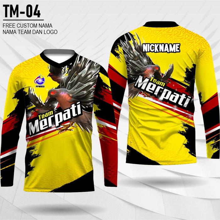 Gambar jersey merpati balap kaos merpati custom lengan panjang - Kuning, size 4 dari BK KAOS JAYA undefined Tokopedia