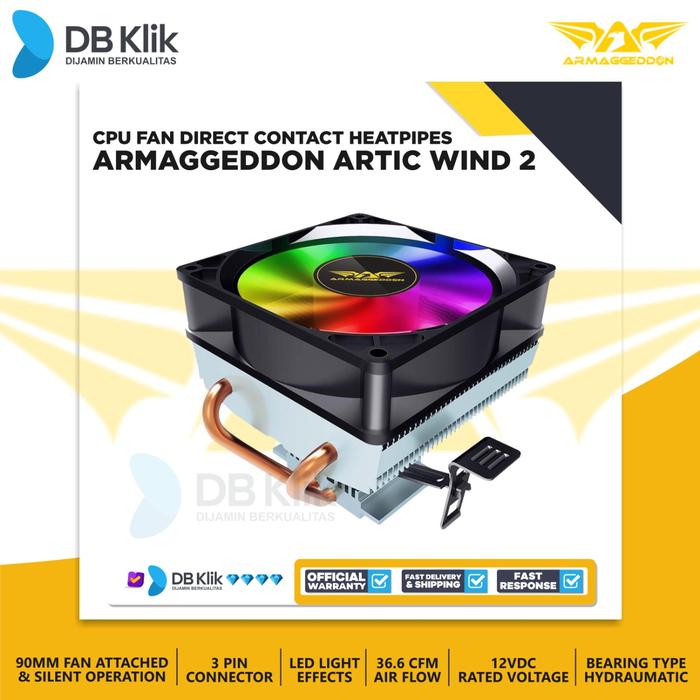 CPU Fan Armaggeddon ARTIC WIND 2 Direct Contact Heatpipes - ARTIC WIND